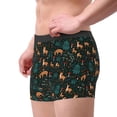 thumbnail image 2 of Sikiie Deers In The Forest Print Men's Boxer Briefs, Elastic Waistband Boxer Briefs Leggings-X-Large, 2 of 5