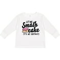 thumbnail image 3 of Inktastic Let Me Smash Cake Its My Birthday Girls Long Sleeve Toddler T-Shirt, 3 of 5