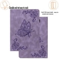 thumbnail image 5 of Allytechgroup for iPad (A16) 11th Generation 11 Inch 2025 Case, iPad 10th Generation Case, PU Leather Slim Fit Butterfly Shockproof Multi Angle Viewing Stand Protective Pen Holder Flip Cover, Purple, 5 of 7