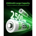 thumbnail image 4 of EBL AA Rechargeable Batteries 1.2V 2500mAh High Performance Pre-Charged AA Batteries - 8 Pack, 4 of 7