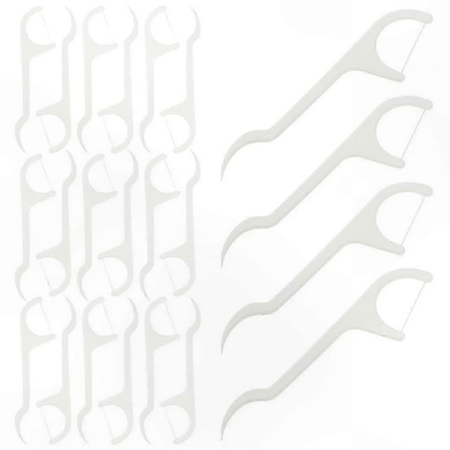 Portable Dental Floss Picks - 3 Pack for Easy Teeth Cleaning and Oral Hygiene Maintenance