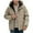 Khaki, variant on Daznico Jackets for Men,Men's Autumn and Winter Hooded Thickened Outdoor Casual Coat,Mens Winter Coats,Size:3XL