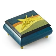 Handcrafted Jet Fighter Over The Horizon Inlay Musical Keepsake - Under the Sea (The Little Mermaid) - SWISS