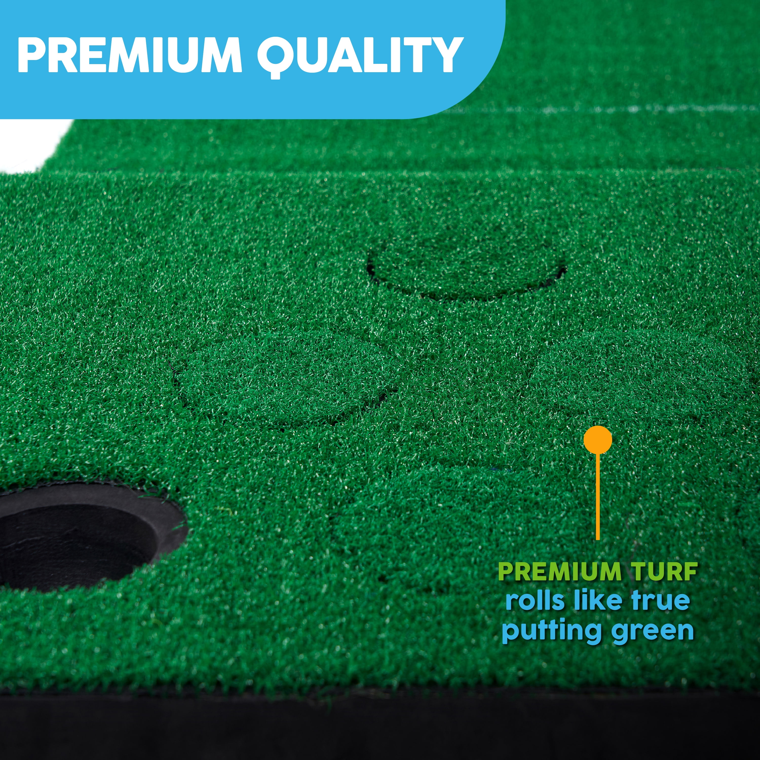Golf Green Hitting and Putting Mat Game by Big Sky