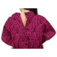 thumbnail image 5 of Bimba Nursing Mothers Cotton Kaftan Front & Back Buttons Maternity Night Wear, 5 of 7