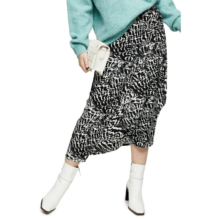 Topshop animal top print skirt