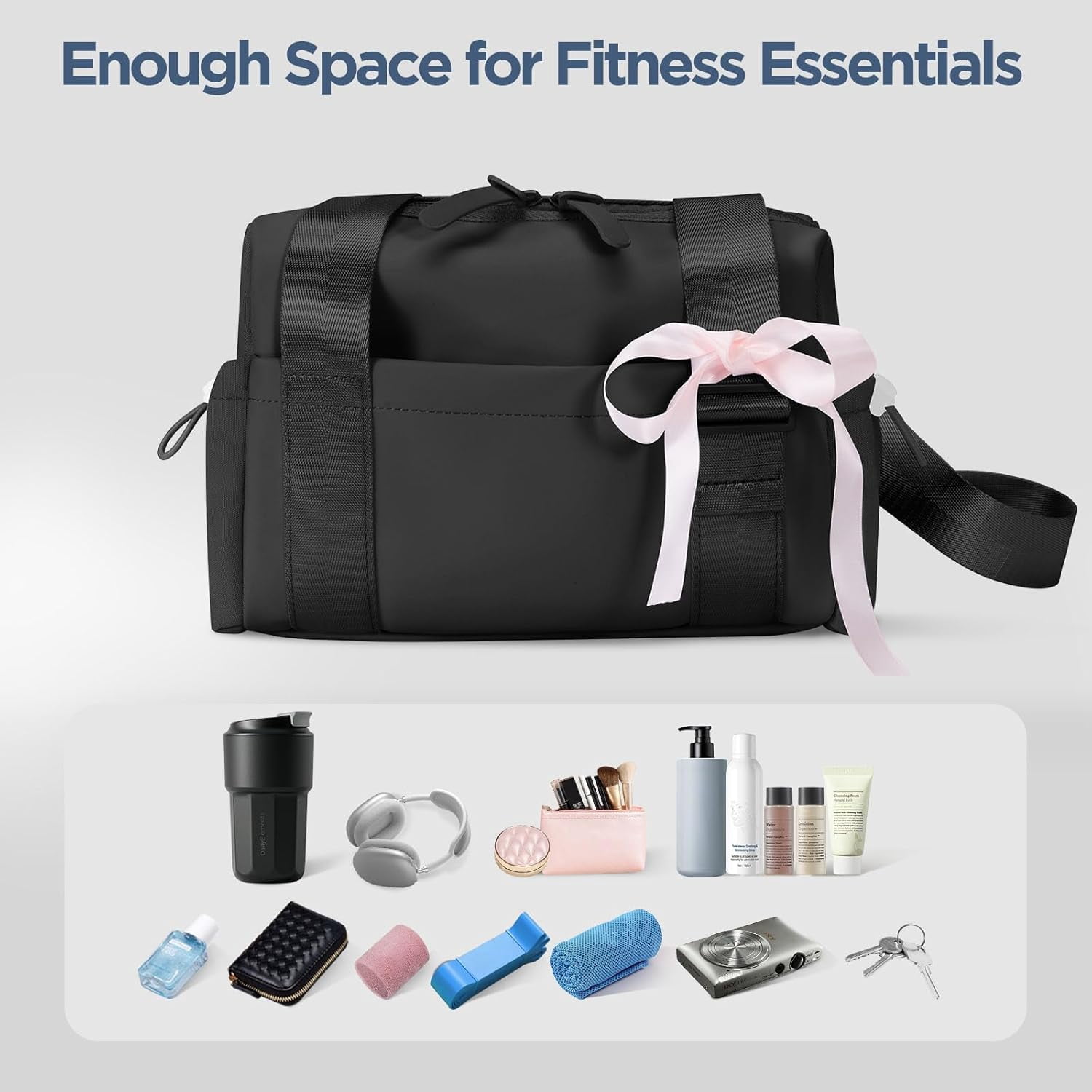 Bag for Women Girls Small Gym Tote Bag with Wet Compartment Waterproof Travel Duffle Bag Cute Workout Sport Bag
