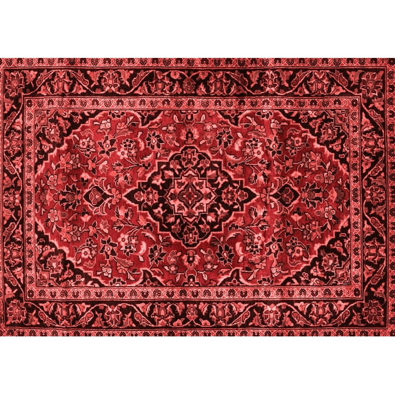 Ahgly Company Indoor Rectangle Persian Red Traditional Area Rugs, 7' x 10'