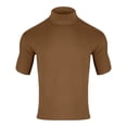 thumbnail image 6 of Breezora Men's Thermal Turtleneck T-Shirt Slim Fit Base Layer Short Sleeve Top for Spring and Autumn Comfort Wear XL Size Coffee, 6 of 10