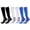 Black White Blue, variant on 6 Pairs Copper Compression Socks for Women & Men Circulation 15-20 mmhg - Better Blood Flow, Swelling, Best Support for Medical, Running, Nursing