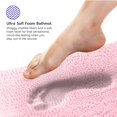 thumbnail image 2 of Tafts THIQQ Memory Foam Bathroom Rugs and Mats Sets, Ultra Soft Chenille Microfiber, Absorbent Non-Slip Machine Washable Shaggy Rugs, Bath Mat for Bathroom, Shower & Tub, Light Pink, 2 of 3