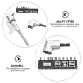 thumbnail image 4 of 2 x Adaptateurs de Perceuse pour Conversion de Douille Entretien de Construction Argent Angle 105 Degrés 14.3x3cm, 4 of 8