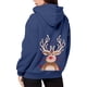 thumbnail image 5 of WILLBEST Sudadera Deportiva para Mujer Ladies' Christmas Printed Zipper Long Sleeved Pocket Drawstring Casual Hooded Sweatshirt 2063 XX-Grande, 5 of 8