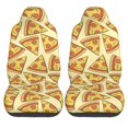 thumbnail image 1 of LAKIMCT Funny Pizzas Pattern Car Seat Covers Vehicle Front Seat Covers Universal Fit Seat Protector, 1 of 9