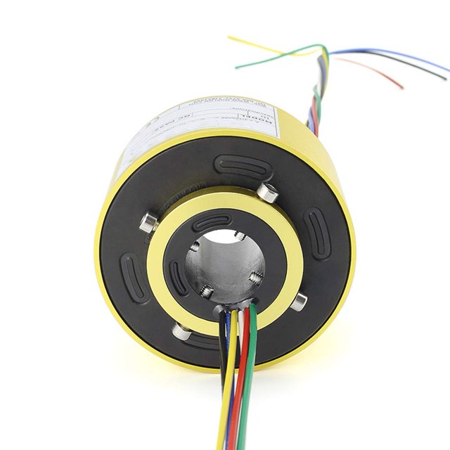 Taidacent 18 Wire Inner Hole 12.7mm X OD 56mm Gold Plated Slip Ring
