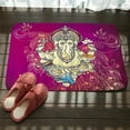 thumbnail image 6 of Durable Commercial Door Mats Flannel Rainbow Color Mandala Flower Floral Rugs Anti-slip Bedroom Bedside Foot Pads, 6 of 6