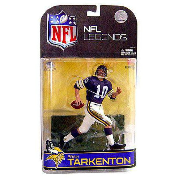Fran Tarkenton Action Figure Purple Sleeves NFL Minnesota Vikings