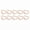 Rose Gold, variant on 10PCS Heart Carabiners with Screw Lock Heart Shape Buckles Fasteners Clip