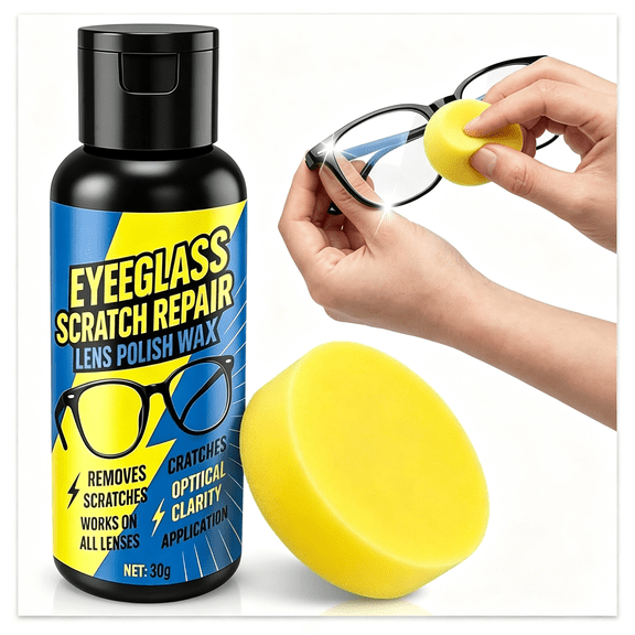 RAGUPEL Eyeglass Scratch Remover Spray,Glasses Lens Scratch Remover for Eyeglasses & Sunglasses,Home Minor Lens Cleaning & Restoration Spray for Clearer Vision (1)