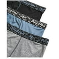 thumbnail image 3 of Reebok Mens Big & Tall Performance Boxer Briefs with Fly Pouch - 3 Pack (Black/Blue/Charcoal), XXL, 3 of 7