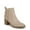Dover Tan, variant on LifeStride Womens Maggie Block Heel Ankle Boots - Medium & Wide Width