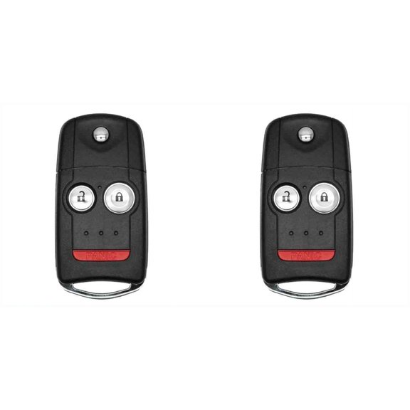Eye4Techs Replacement Flip Key Fob for Acura MDX 2010 FCC N5F0602A1A N5F0602AIA Part Number 35111-STX-325 35111-STX-327 35111-STK-315 35111-STK-305 - 2 Pack