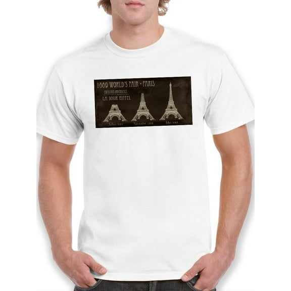 Exposition La Tour Eiffel T-Shirt Men -Ethan Harper Designs, Male XX-Large