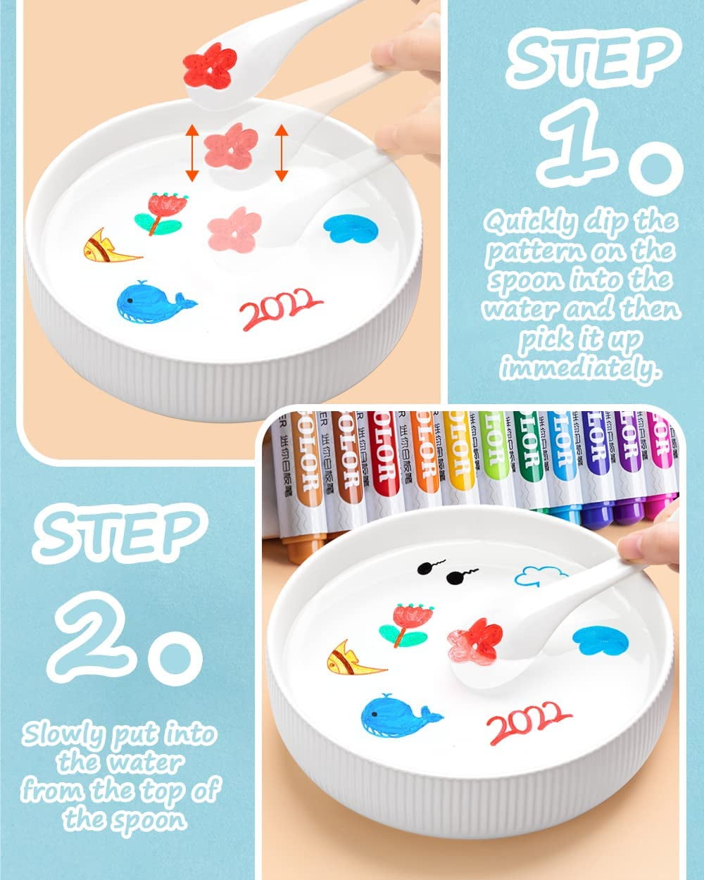 Magical Water Painting Pen water Floating Doodle Pens - Temu