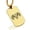 Gold, variant on Stainless Steel Geometric Polygon Ram Animal Dog Tag Pendant Necklace