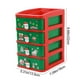 thumbnail image 3 of Caja De Almacenamiento De Plástico Caja De Plástico Navideña De 22x18x13.5cm Con 4 Cajones, Diseño Navideño Rojo Para Organizar Accesorios Para El Cabello Y Artículos Pequeños (1 Unidad) Rkxzt, 3 of 6
