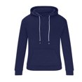 thumbnail image 3 of DDAPJ pyju Mens Athletic Hoodies Solid Casual Sports Sweatshirt Lightweight Gym Running Workout Hoodie with Kangaroo Pocket Navy M, 3 of 6