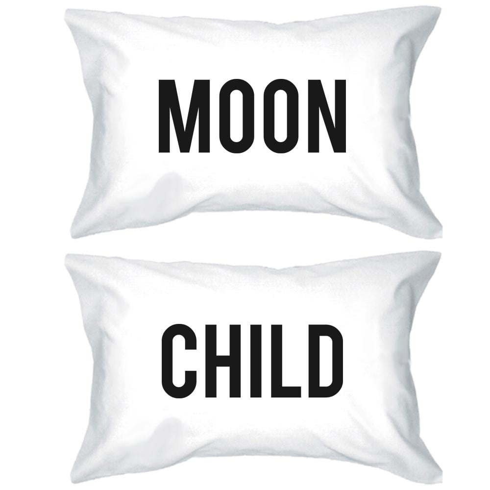 Funny Pillowcases Standard Size 20 x 31 Moon Child Matching Phillow