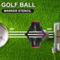 thumbnail image 6 of Uxcell Golf Ball Marker Stencil 360 Triple Line Alignment Marking Tool Black/Red, 2 Pcs, 6 of 7