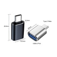 thumbnail image 3 of Adaptador MINCHEN tipo C macho a USB 3.0 hembra, paquete de 10 unidades, dorado, 3 of 8