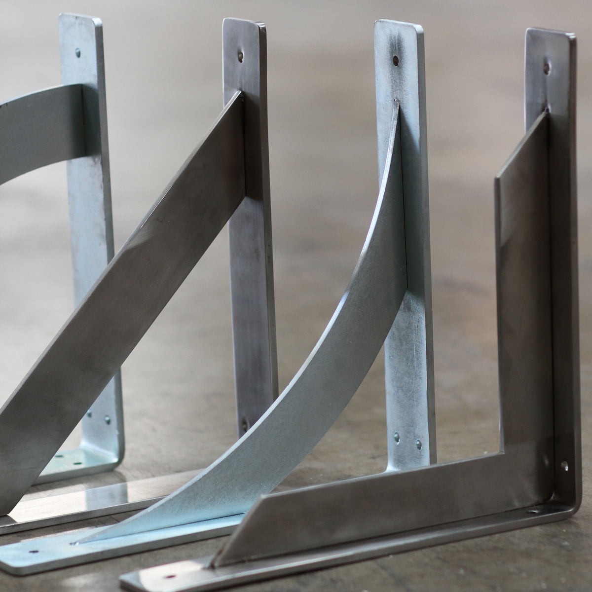 Ekena Millwork 2"W x 10"D x 10"H Stockport Bracket, Stainless Steel (4-Pack)