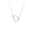 thumbnail image 3 of 14K Gold Plated Initial Necklace (1in)-Multiple Letters Available, 3 of 3