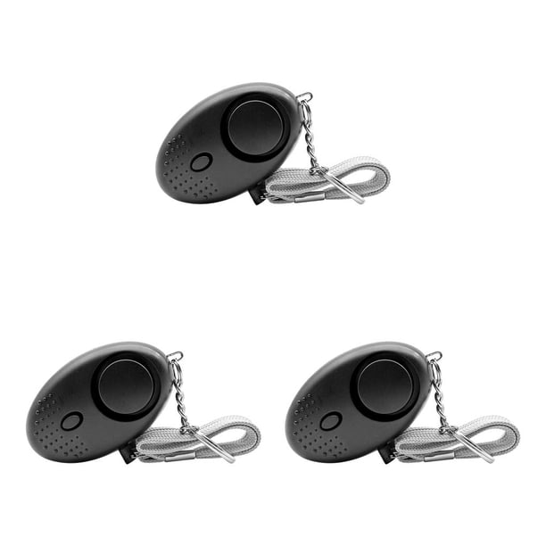 Alarma Llavero de Seguridad Personal Cateissary con Luz LED Color Negro