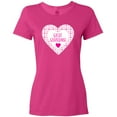 thumbnail image 3 of Inktastic Great Grandma Pink Valentine Hearts Women's T-Shirt, 3 of 5