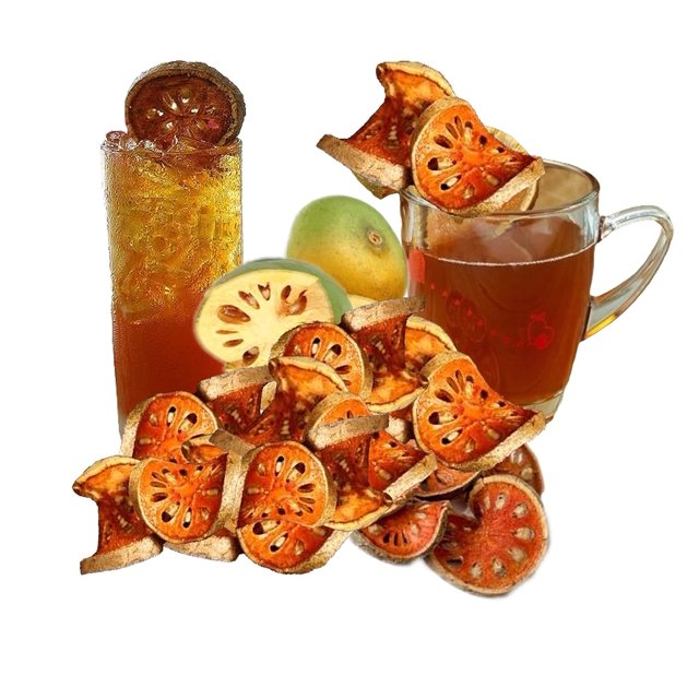 Dried Bael or Matoom Organic Thai Fruit Tea for also Hot and Cold Herbal Drink 100 gram (3.5 Ounce)