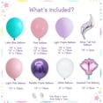 thumbnail image 2 of Kit de guirnaldas de globos de sirena, 119 Uds., decoraciones de fiesta con arco de cola de sirena con globos rosas, morados y azules, 2 of 4