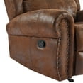 thumbnail image 6 of Christopher Knight Home Transitional Manual Recliner, Nailhead Trim, Tufted Design, Brown, 6 of 10