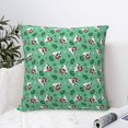 thumbnail image 4 of Yiaed Christmas French Bulldog Print Pillow Covers Super Soft Decorative Square Throw Pillow Covers Case Cushion Covers for Sofa Couch Bedroom Car Decor（No pillow core）-26"x26", 4 of 7