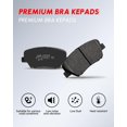 thumbnail image 2 of TOVASTY 4PCS Rear Brake Pads Carbon Ceramic, Compatible with Rogue 2008-2019, 2008-2012 Infiniti EX35, 2011-2012 G25, 2011-2013 M37, 2014-2, 2 of 9