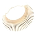thumbnail image 2 of serony Collier Ras-du-Cou à Bavette Chuncky pour Femme, Collier Déclaration, Bijou de Mode Doré, 2 of 9