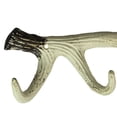 thumbnail image 6 of Zeckos Natural Painted Cast Iron Deer Antler Wall Hook Rack 4 Hooks, 6 of 7