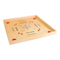 thumbnail image 2 of Mesa de Carrom de Tamaño Completo, Juego de Mesa de Carrom Clásico Strike y Juego de Mesa de Bolsillo con Palos de Billar, Monedas, Reina y Striker para Adultos, Niños, Niños y Niñas por Hey! Play!, 2 of 5