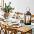 thumbnail image 6 of Sage Green Black Women Round 13 Inch Placemats Set of 8, Spring Eucalyptus Leaves HeatResistant Non Slip Place Mats for Dining Table, Wipeable Braided Kitchen Table Mats for Housewarming, 6 of 9