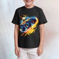 thumbnail image 2 of TOWED22 Boys T Shirt Summer Short Sleeve Toddler Tshirts 2-7 Years Cotton Kids Athletic Shirts & Tees(Black,11-12 Y), 2 of 4