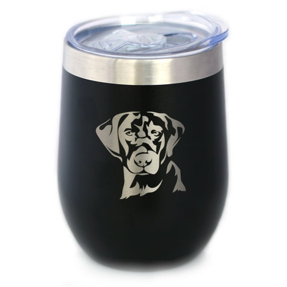 Bevvee Insulated Wine Tumbler 12 oz Labrador Face Labrador Lover Gifts Tumblers