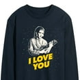thumbnail image 3 of Star Wars - Valentine Princess Leia I Love You - Men's Long Sleeve Graphic T-Shirt, 3 of 5